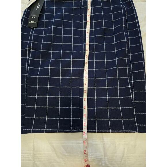 Liverpool women's Reese high rise plaid pencil skirt SZ 12 petite Dark Academia - Picture 5 of 7
